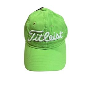 Titleist Golf Hat Adjustable Strap Lime Green